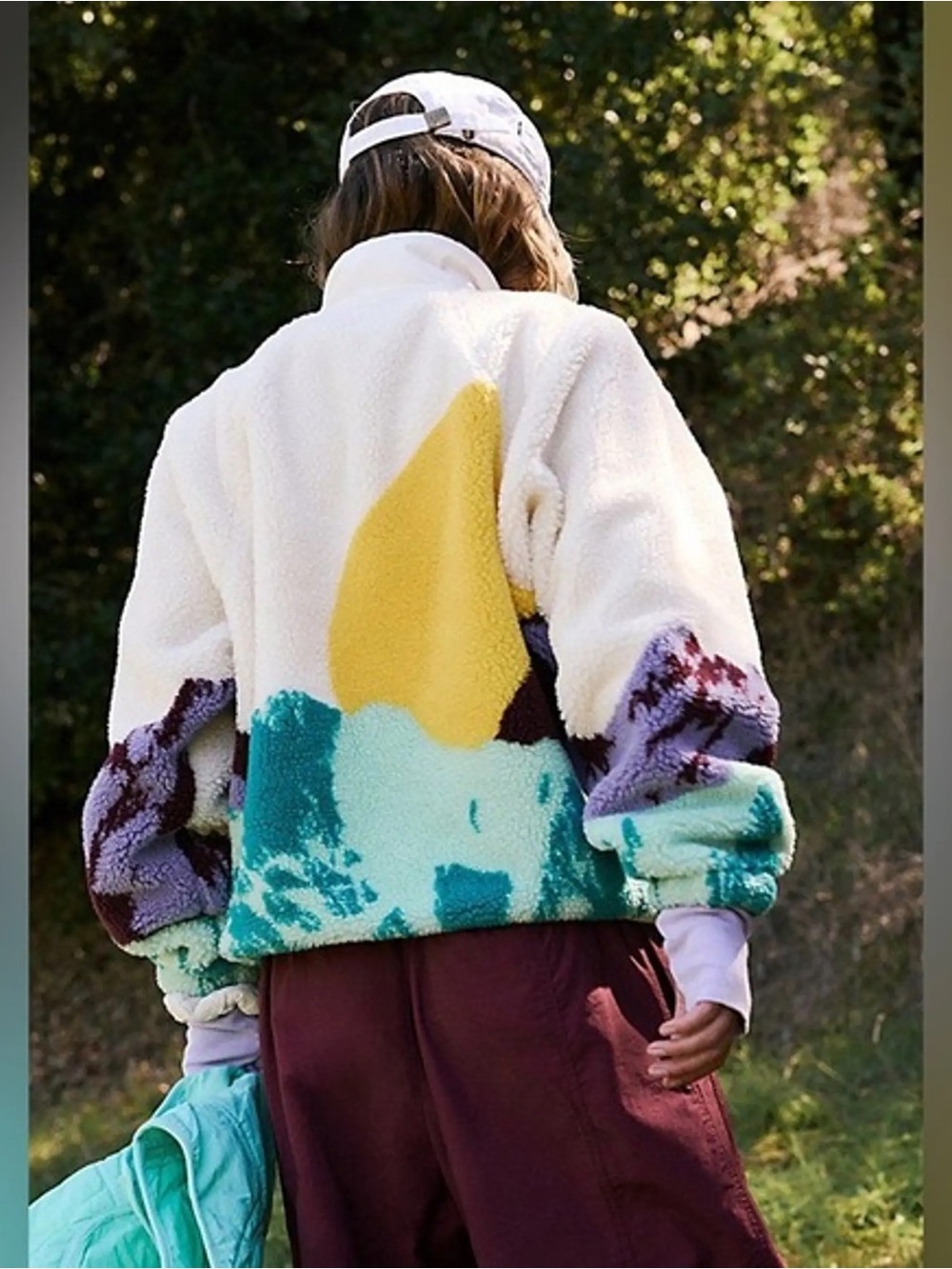 FREE PEOPLE MOVEMENT hit the slopes printed Rocky Ridge Jacket size L mountains - Picture 5 of 15